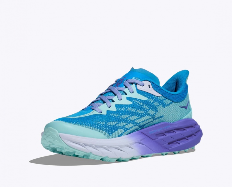 HOKA Speedgoat 5 Women's Trail Running Shoes Blue / Purple | 305847NRK