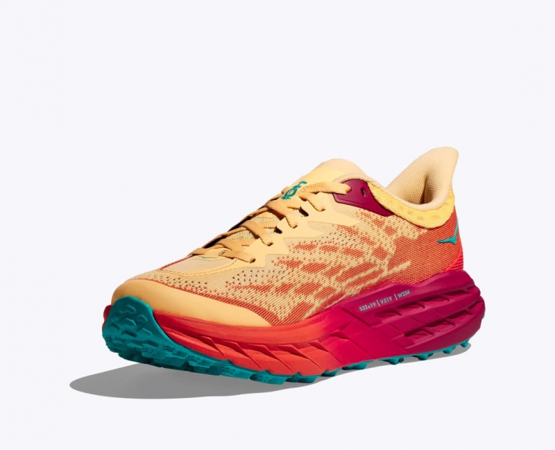 HOKA Speedgoat 5 Women's Trail Running Shoes Orange / Red | 483679BQZ