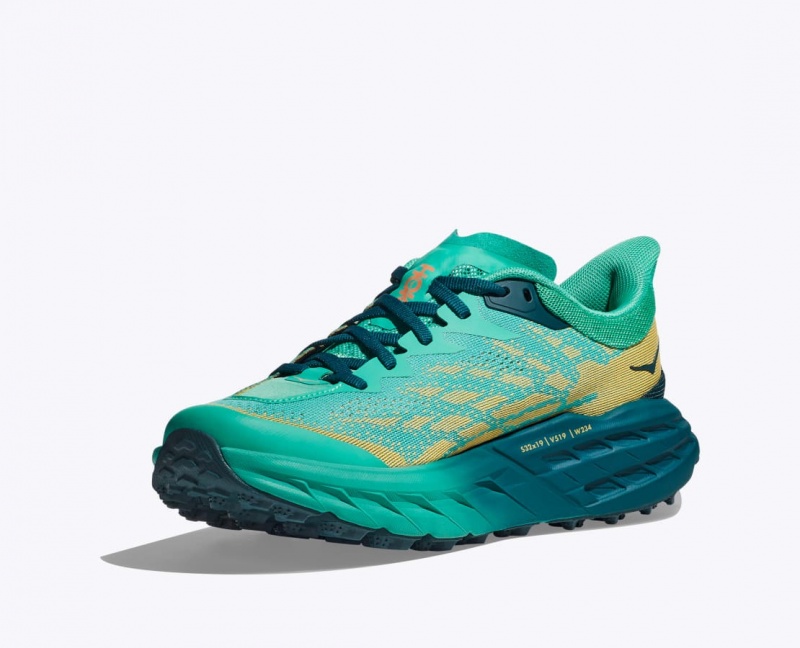 HOKA Speedgoat 5 Women's Trail Running Shoes Deep Turquoise | 320714BFZ