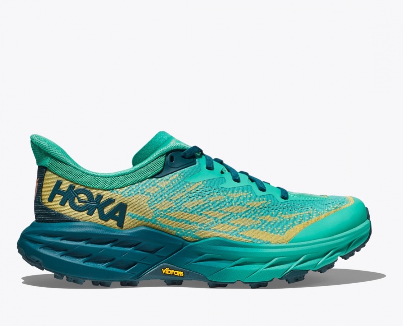 HOKA Speedgoat 5 Women\'s Trail Running Shoes Deep Turquoise | 320714BFZ