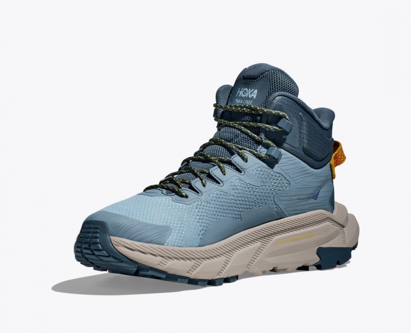 HOKA Trail Code GTX Men's Hiking Boots Blue | 872605ATW