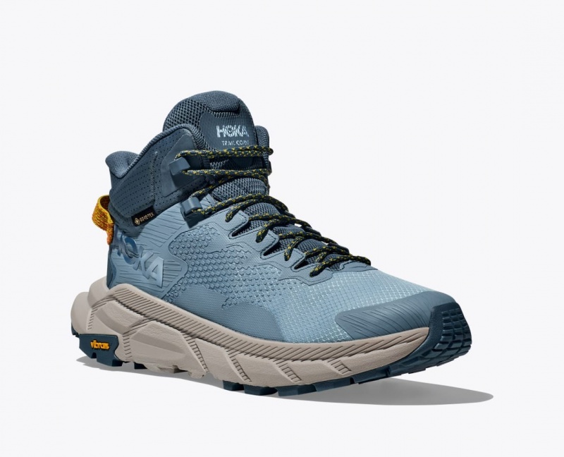 HOKA Trail Code GTX Men's Hiking Boots Blue | 872605ATW