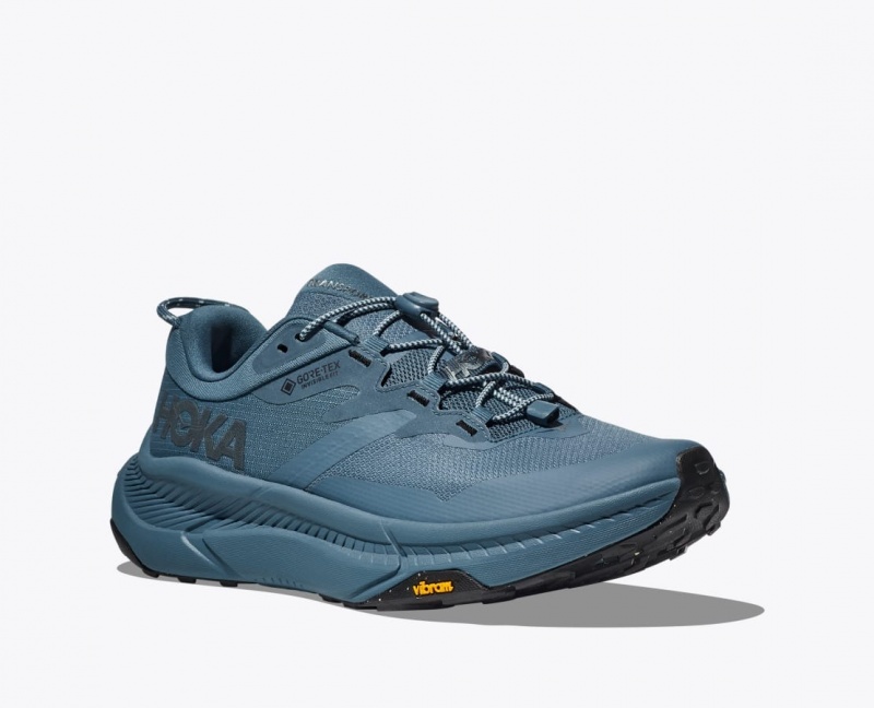 HOKA Transport GTX Men's Walking Shoes Dark Blue | 086724VWO