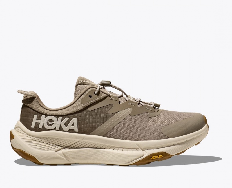 HOKA Transport Men\'s Walking Shoes Khaki | 970862CFT